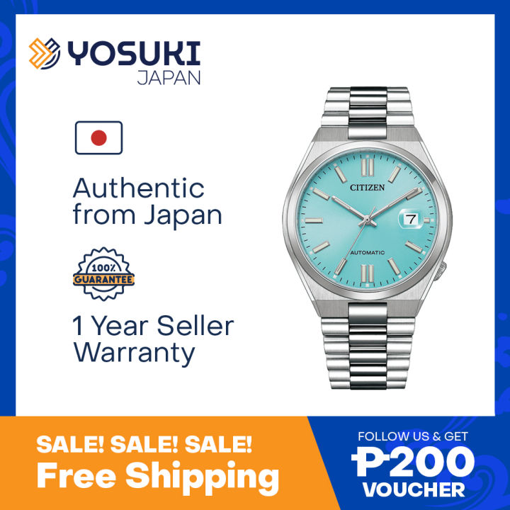 Citizen Automatic Nj0151 88m Tsuyosa Collection Sporty Simple Date Blue