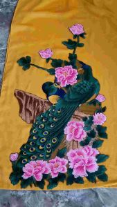 Công thêu hoa thêu bộ hoa và công thêu may lên áo dài