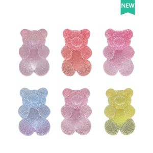 6Pcs Jelly Bear Colors DIY  Shoe Charm Set  for Clog  shoe  Button Shoe Cute  Charms Decorations Accessories Shoes Charm Deco Shoes