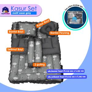 kasur set bayi - swan grey
