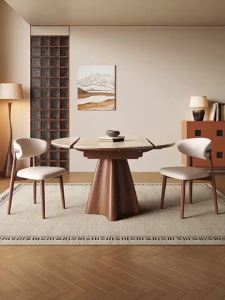 【Free Shipping】⚡Italian Extendable Dining Table And Chair Set Sintered Stone Dining Table dining table 6-8 seaters