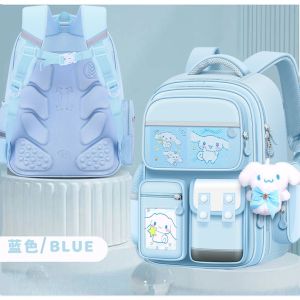 Beg Sekolah Schoolbag Elementary School Students Large-Capacity Cinnamoroll Bagpack Cute Cartoon Bag Weight Reducing