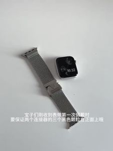 Titanium 1:1Strap For watch Ultra Band 49mm S10 46mm 42mm 45mm 44mm Milanese bracelet iWatch 10 9 8 7 6 5 4 3 SE