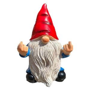 Lightweight Resin Lawn Dwarf Sculpture For Patio Yard Or Porch Decoration Playful Outdoor Artwork Safe For Kids And Pet