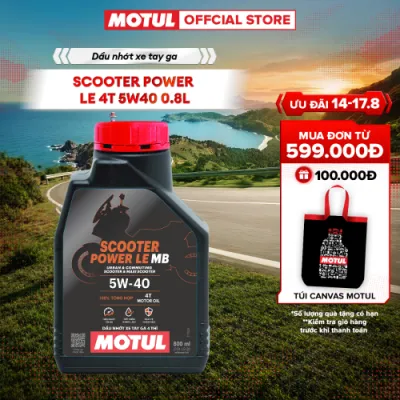 Dầu nhớt xe tay ga MOTUL SCOOTER POWER LE 4T 5W40 0.8L