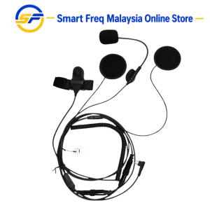 HALF FACE HELMET EARPIECE FOR WALKIE TALKIE ( NARROW HEAD )