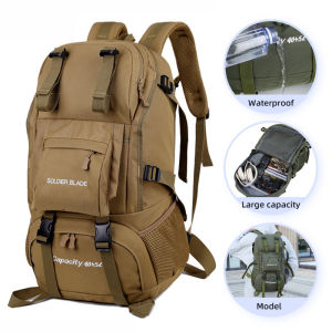 50L Outdoor Multi functional Travel Backpack New Large Capacity Hiking Camping Mountaineering Bag Waterproof Mens and Womens Leisure Bag
