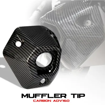 HONDA ADV 160 MUFFLER TIP COVER CARBON / FORGED CARBON EXHAUST TIP COVER FOR ADV160