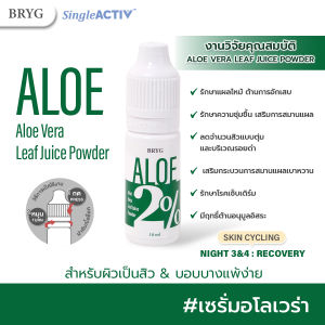 % ALOE 2% BRYG บริก เซรั่มว่านหางจระเข้ ALOE VERA SERUM รักษาแผลไหม้ ต้านการอักเสบ รักษาความชุ่มชื้น เสริมการสมานแผล