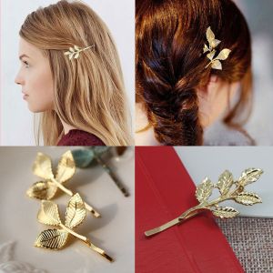 Izo thời trang tóc công cụ tạo kiểu kẹp tăm phụ nữ kẹp tóc barrettes lá hình dạng cô dâu kẹp tóc