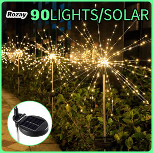 Solar Powered Fireworks lights 90cm Solar lights Christmas lights Waterproof LED Garden Decorative Light 8-Modes