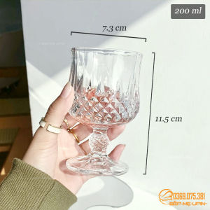 Ly thuỷ tinh pha lê cocktail có chân dung tích 150ML-200ML