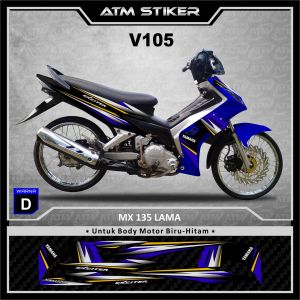 Stiker striping JUPITER MX LAMA variasi tahun 2005-2010