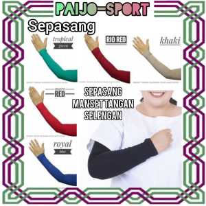 Manset Tangan Selengan Polos Kaos Rayon // Handsock Muslimah Warna Complit / Manset Tangan Pria & Wanita