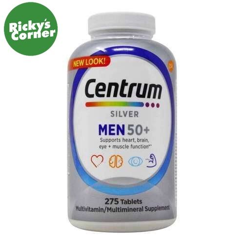 Centrum Silver Men's 50+ Multivitamin - 275 Tablets NEW LOOK | Lazada PH