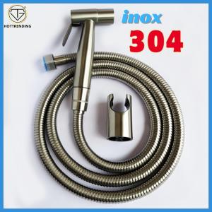 Bộ Vòi Xịt Vệ Sinh Inox 304 Áp Lực Mạnh Dây 1.2m Cho Bồn Cầu Toilet Nhà Tắm Phòng Vệ Sinh