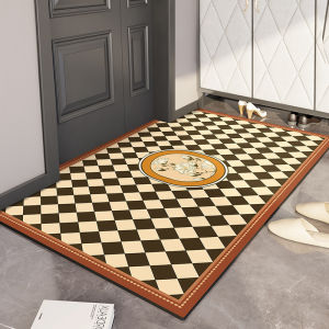 Keset Kaki Tebal Premium Anti Lecet/Karpet Lantai Aesthetic/Keset Kamar Tidur Anti Slip/Alas Lantai Keset Kaki Dapur/Keset Lantai Kulit Premium