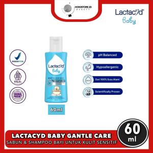 Lactacyd Baby Gentle Care 60ML - BodyWash & Shampoo 2in1 Untuk Kulit Sensitif