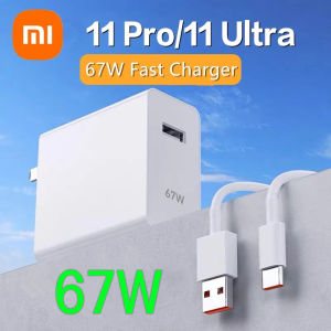 Xiaomi Type C Cable Charger Turbo Fast Charge 67W สายชาร์จ Type C 6A หัวชาร์จ 67W สำหรับโทรศัพท์ Mi 12 11 9 Poco X4 Pro NFC F3 M3 Redmi K40 OPPO R19 R17 Find X HUAWEI P30 P40 VIVO X50 X27 SAMSUNG S20 21