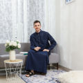 Gamis jubah EMIRAT lengan panjang manset motif terbaru pakaian muslim laki-laki jubah arab mewah elegant. 