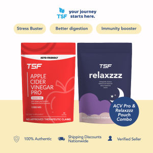 TSF Sugar-Free ACV PRO 1500mg Gummies & Relaxzzz Gummies | Wellness & Relaxation Combo