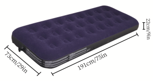 ที่นอนเป่าลม ขนาด ที่นอนปิกนิค รุ่นผ้ายางหนา เคลือบหน้ากำมะหยี่อย่างดี ทนทาน แข็งแรง