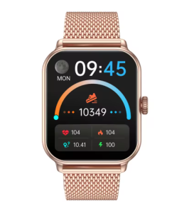 Sport Smart Watch for Men Women 1.85 Inch Touch Screen BT Call Women Fashion Smartwatch with 2 Straps Charging Cable and Box - Compatible with iOS and Android Device Wearable