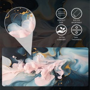 SHUNAICHI  1PC Large Mouse Pads For Desk Gaming Mouse Pad Mouse Pad with Stitched Edges and Non-Slip Rubber Base Extended And Thickened