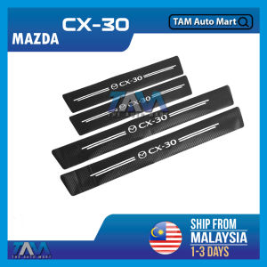 Mazda CX30 CX-30 DM 2020-2024 Door Step Sticker Carbon Protector Fit Mazda CX30 CX-30 DM Car Accessories TAM Auto Mart