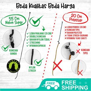 SEMPATI Tali Kaki Perkutut Tali Kaki Burung Perkutut Derkuku Puter Tali Burung Perkutut Tekukur Pengikat Kaki Training Latih Perkutut Merpati TLPKSM