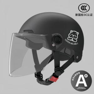 🔨ค้อนหนักไม่แตก🔨หมวกกันน็อค ป้องกันหมอก HD หมวกกันน็อคหมี แข็งแรงและทนทาน ระบายอากาศ ป้องกันรังสียูวี