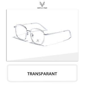 Gentle Fawn Kacamata Anti Radiasi Blueray Bentuk Kotak Bahan Metal Ringan Fashion Pria Wanita Bisa Lensa Minus 0047