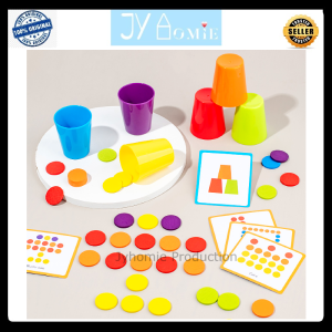 Board Game Stacking Cup Children Puzzle Stacking Cup Board Games for Kid Montessori Toys Kids Toys Mainan Puzzle Mainan Kanak