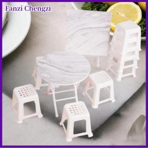 Fanzi เก้าอี้โต๊ะจำลองสำหรับบ้านตุ๊กตา1 12ชุดโมเดลบ้านตุ๊กตาขนาดเล็กตกแต่งเฟอร์นิเจอร์อุปกรณ์ตกแต่งบ้านตุ๊กตาของเล่นแกล้งเล่น