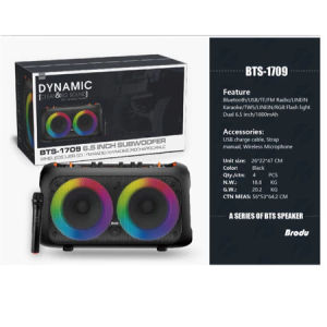BTS-2247 Portability Wireless Bluetooth Speaker 3000mah with microphone Karaoke speaker
