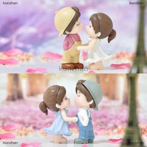 [COD] kunzhan 1 Pair Dancing couple Miniature Desktop Home Decor Cake Ornament Gifts Dollhouse