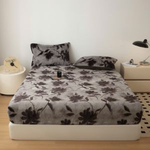 Set Ga Gối Nỉ Hồ Ly Họa Tiết Da Báo Chất Nỉ Siêu Mềm Mượt Không Rụng Lông Hàng Nhập Khẩu Loại 1