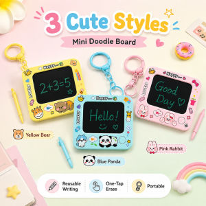 Creative Cartoon Mini Rabbit Drawing Board Keychain for Students Cute School Bag Pendant Small Gift