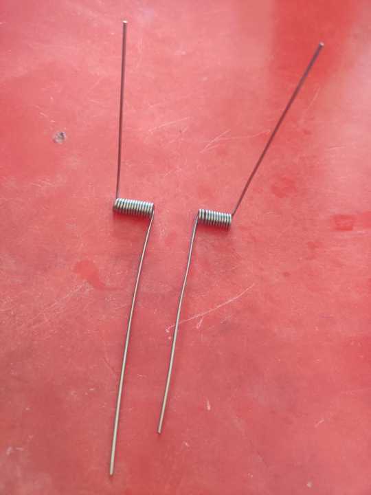 Spring Kanan Spring jebak kiri kanan. cankuk buat sendiri. dawai tebal 1mm lobang ...