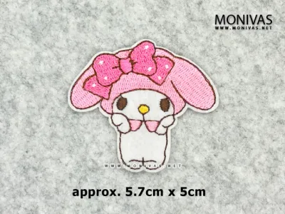Sweet My Melody Iron On Patch DIY Sanrio Embroidery Applique