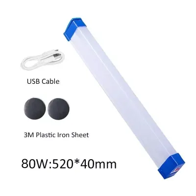 30/60/80W Rechargeable Light Led Night Light Usb Portable Emergency Outdoor Lighting led tube TOLUS