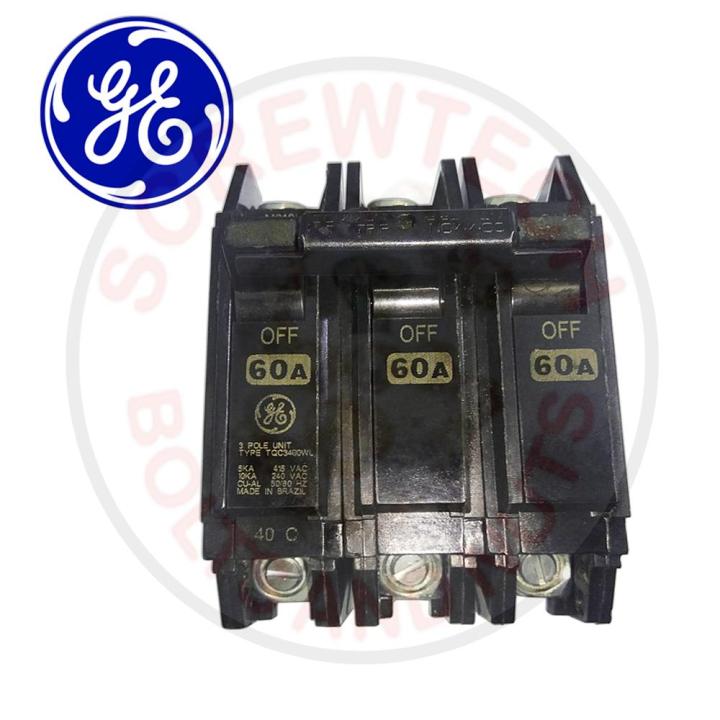 GE THQC32060WL 60A 3P Circuit Breaker – 240V – Used – 1 Year Warranty – THHQC32060