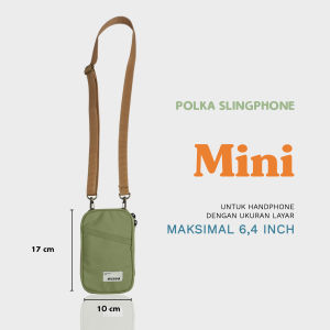 Evroa Polka Sling Phone - Sage Green