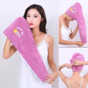 Cartoon-style shower cap super absorbent womens shower and hair drying cap.
