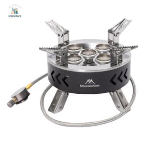 6800W 11800W Portable Outdoor Furnace with Storage Bag High Power Furnace Metal Foldable Picnic Stove Cooking Accessory