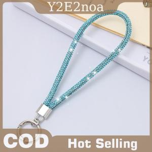 Y2E2noa Luxury Mobile Phone Wrist Straps Glitter Rhinestone Phone Lanyard Keychain Hanging Anti-lost Rope