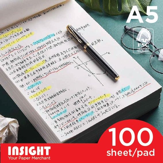 Notepads 100's/pad Grid Dot Line Blank Draft Paper Cream Materials Acid ...