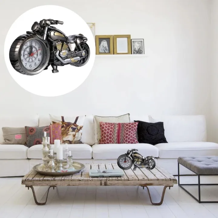 GLOWLITE%20Multipurpose%20Funny%20Vintage%20Art%20Crafts%20Arabic%20Numeral%20Home%20Decor%20Figurine%20Retrobedside%20Motorcycle%20Pattern%20Motorcycle%20Model%20Motorcycle%20Alarm%20Clock%20Ornament%20Bedside%20Clock%20-%20Image%204
