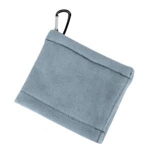 Golf Maintenance Towel Nonslip Grip Layer and Attachable Hook Microfiber Texture for Outdoor Activity Enthusiasts