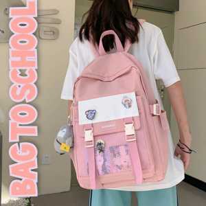 Tas Ransel Sekolah SD SMP SMK Korea Style Terbaru Populer Virall Cewek Perempuan Remaja BackPack Laptop Gendong Besar Murah Mewah